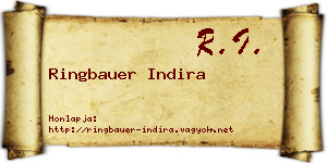 Ringbauer Indira névjegykártya